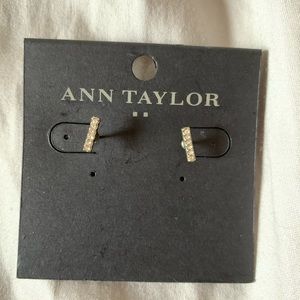 Ann Taylor Bar Studs with Rhinestones